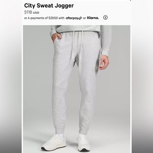 Lululemon City Sweat Joggers XL NWT